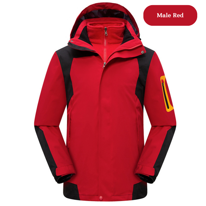 Unisex 2 in 1 Waterproof Softshell Winter Jackets – Outdoor Hiking & Camping Gear - Thumbnail 6