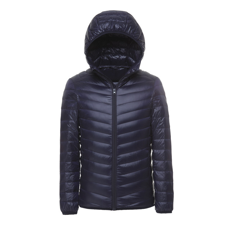 Lightweight Windproof Hooded Puffer Down Jacket - Thumbnail 4