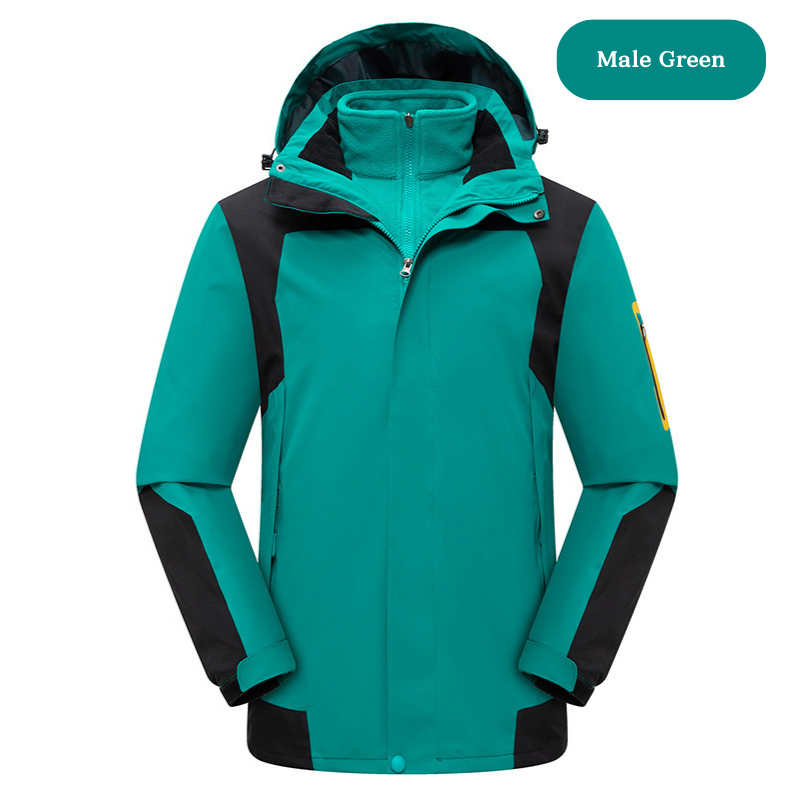 Unisex 2 in 1 Waterproof Softshell Winter Jackets – Outdoor Hiking & Camping Gear - Thumbnail 2