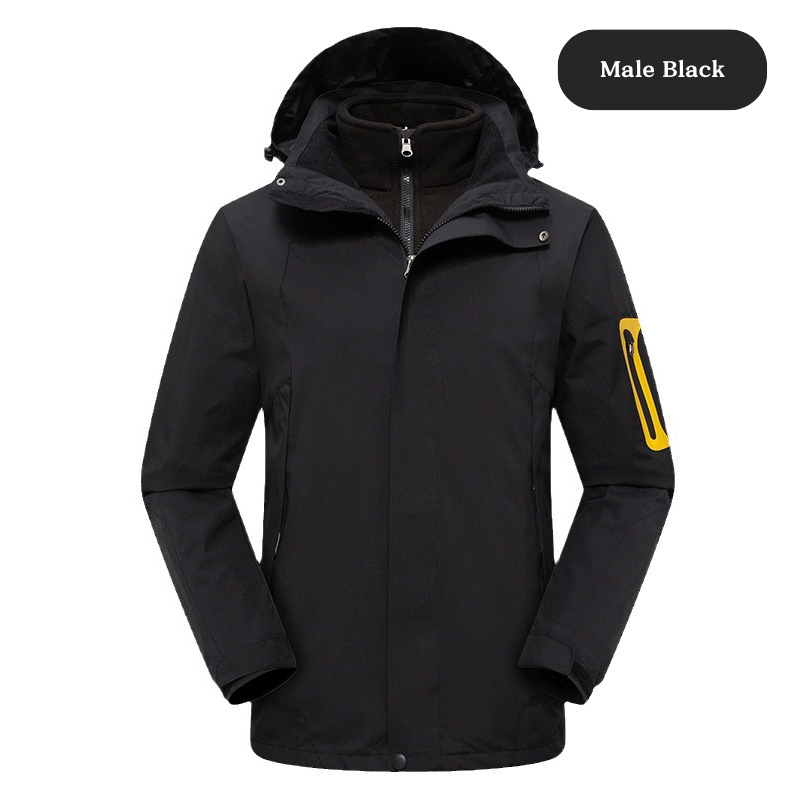 Unisex 2 in 1 Waterproof Softshell Winter Jackets – Outdoor Hiking & Camping Gear - Thumbnail 3