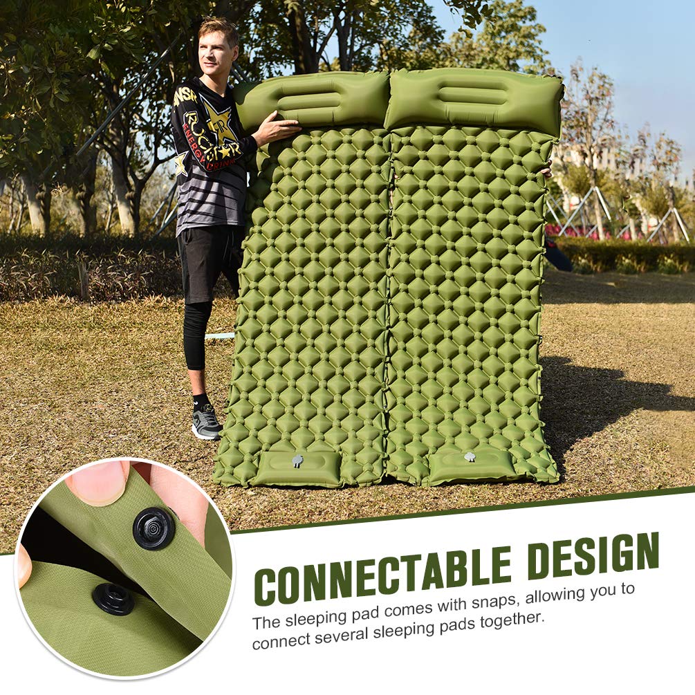 Foldable Waterproof Inflatable Camping Mattress – 200x70x10cm - Thumbnail 5