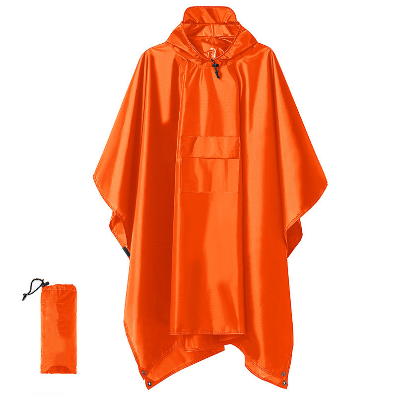 Unisex Waterproof Camouflage Tactical Rain Ponch - Thumbnail 5