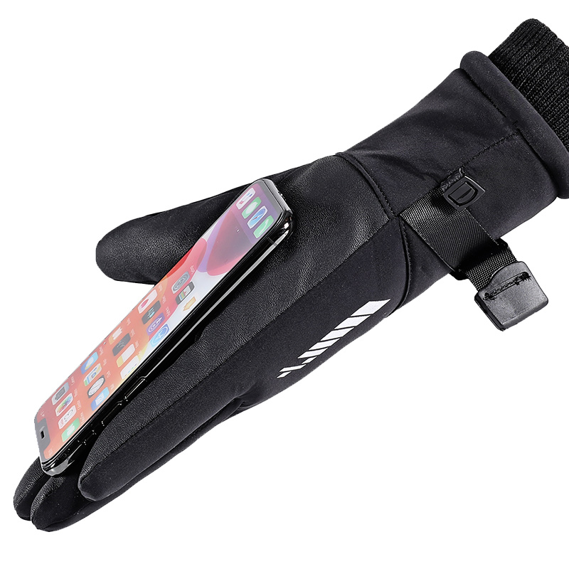 Unisex 3-Layer Insulated Waterproof Outdoor Gloves - Thumbnail 3