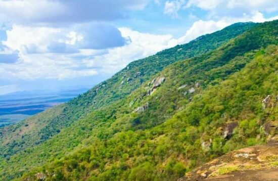 A breathtaking view of the Namanga Hills.