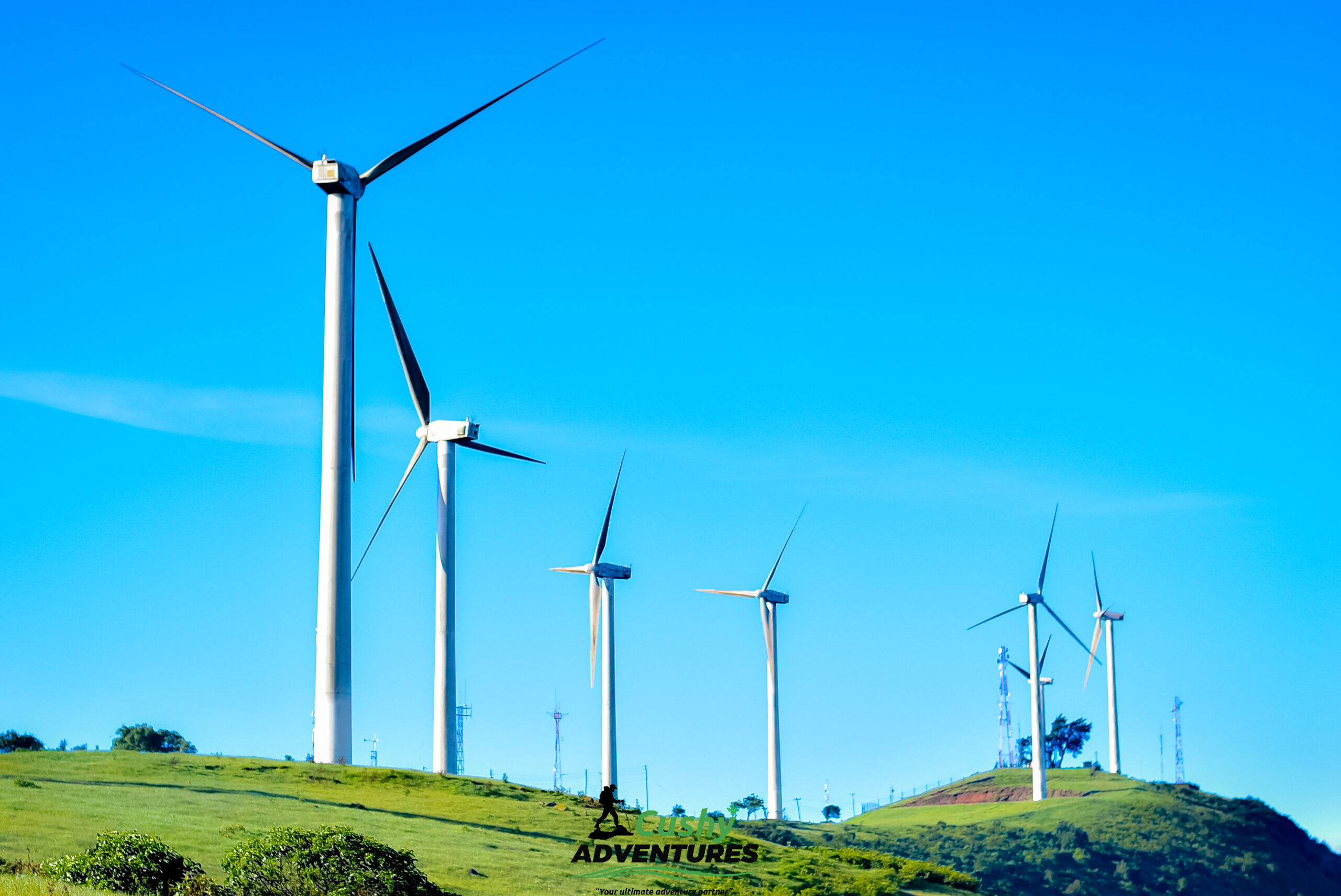 Windmills at Ngong Hills generating local energy
